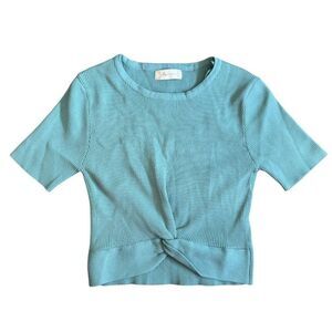 Altar'd State Twist Front Shirt - Size Large, Green NWOT